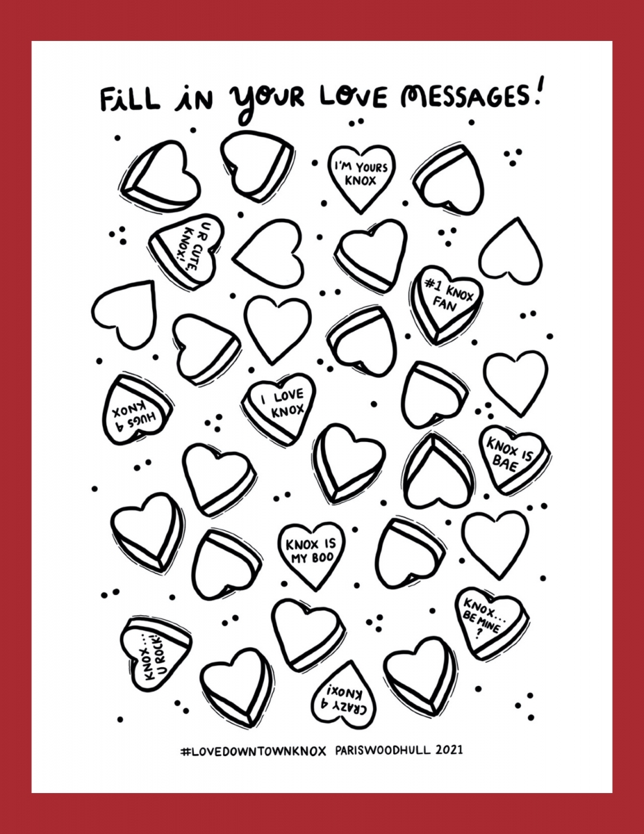 valentine candy hearts coloring pages