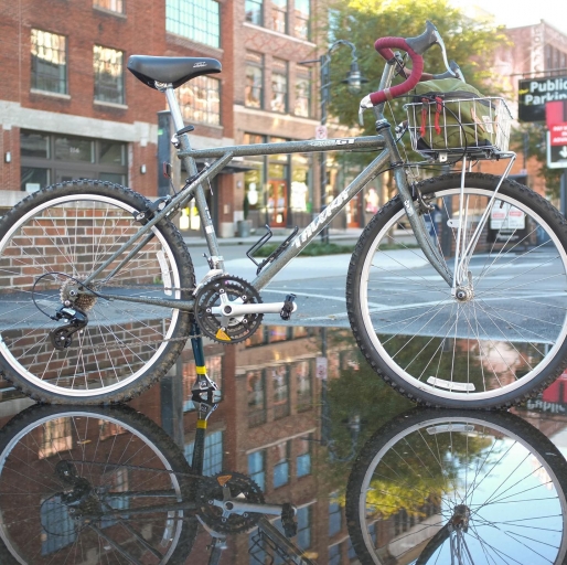 Two Bikes Downtown Knoxville