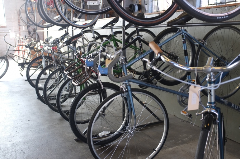 Two Bikes Downtown Knoxville