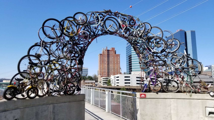 Bicycle Arch Downtown Knoxville